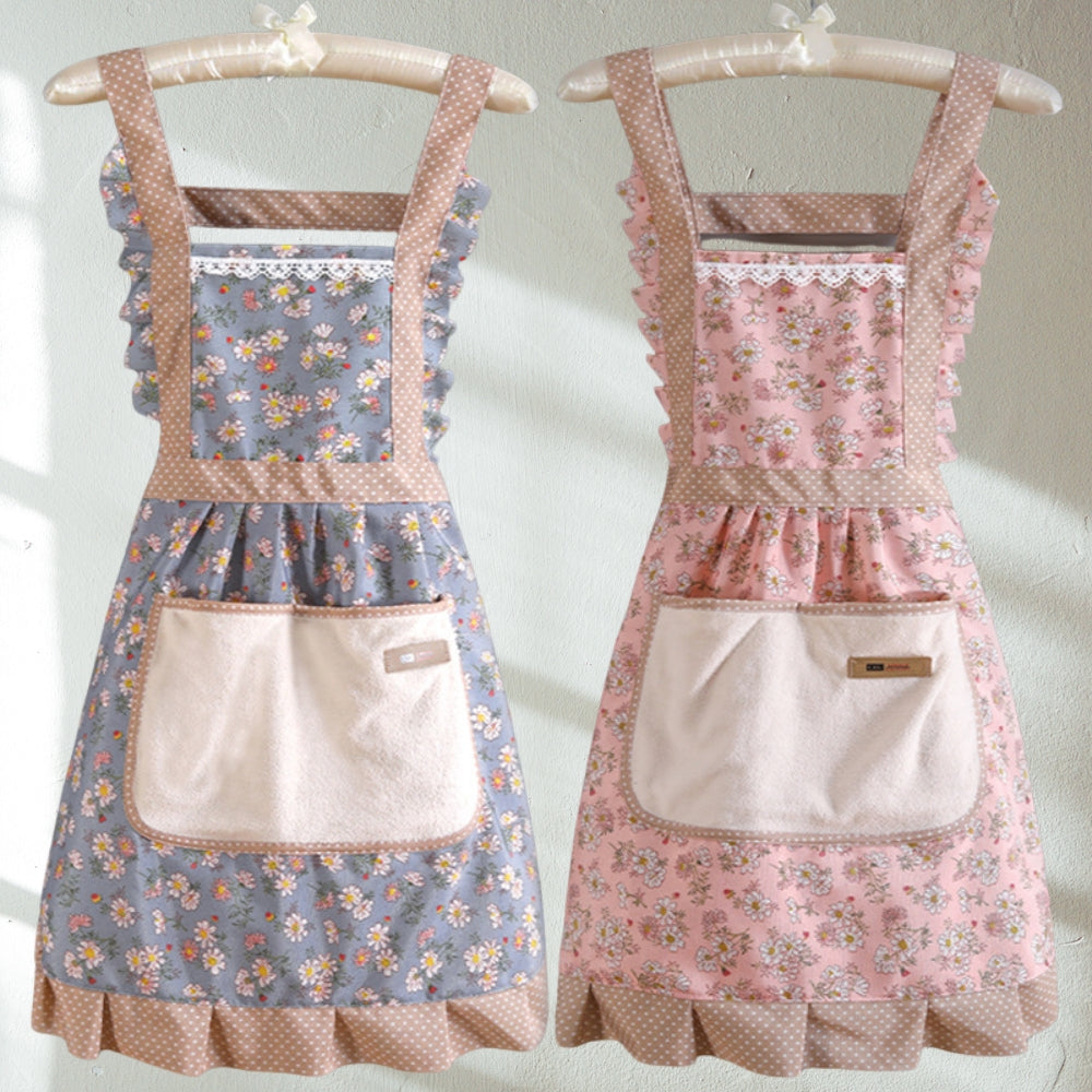 Sweet Flora Kitchen Apron – Stylish & Practical