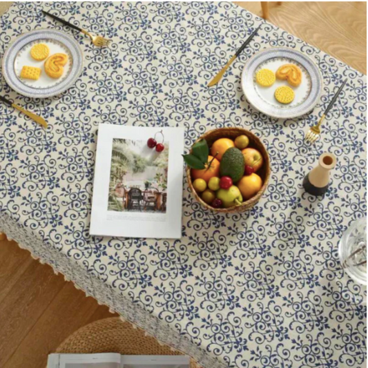 Rectangle Patterned Tablecloth | Stain-Resistant