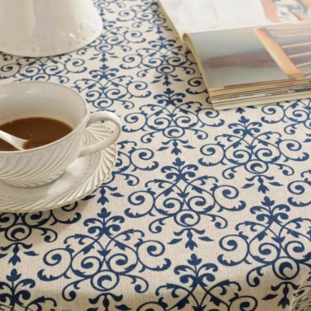 Rectangle Patterned Tablecloth | Stain-Resistant