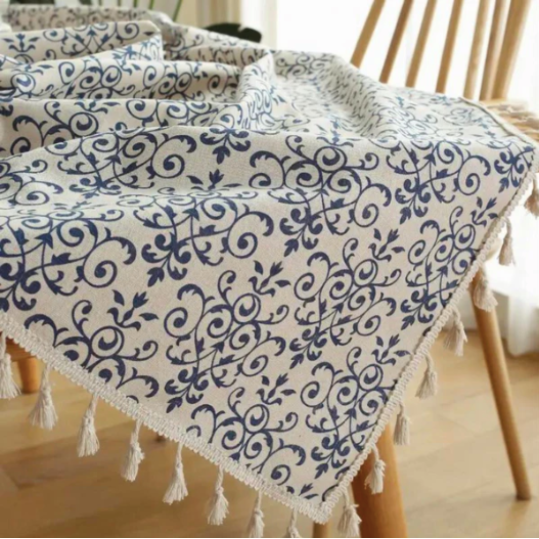 Rectangle Patterned Tablecloth | Stain-Resistant