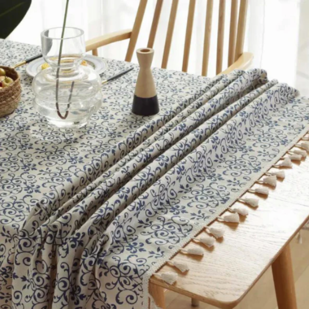 Rectangle Patterned Tablecloth | Stain-Resistant