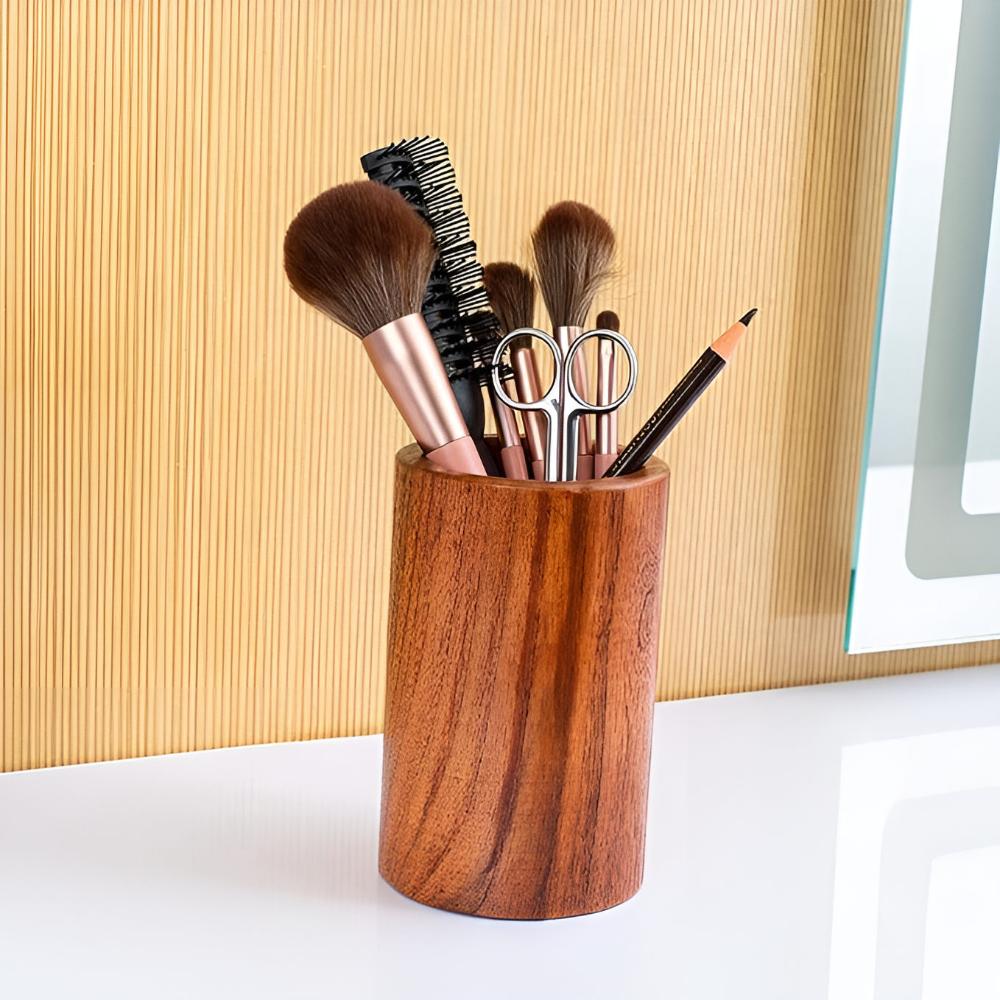 Wooden Utensil Holder | Lightweight and Drainage Hole