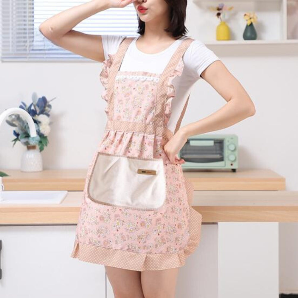 Sweet Flora Kitchen Apron – Stylish & Practical